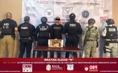 Capturan en Ensenada a integrante de célula delictiva
