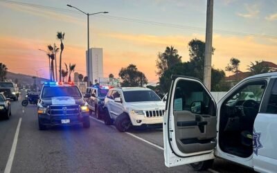 Desató persecución e impactó unidades de la FESC en su huida