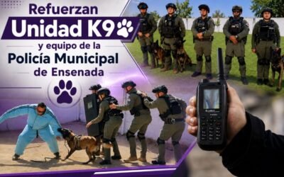 Refuerzan Unidad K9 y equipo de la Policía Municipal de Ensenada
