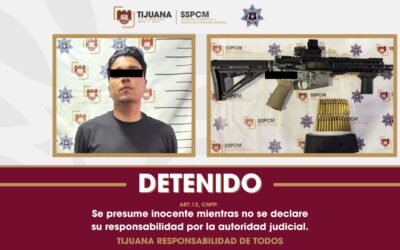 Capturan a ex militar con fusil AR-15 en Tijuana