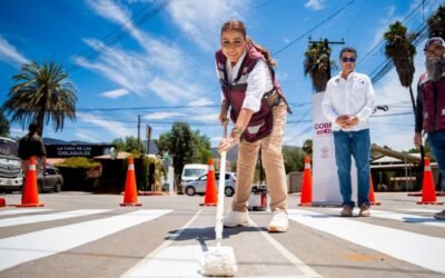 Refuerza Claudia Agatón la señalización vial en las delegaciones
