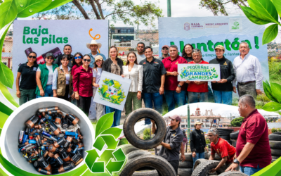 Retiran 420 llantas y más de una tonelada de residuos contaminantes en Ensenada