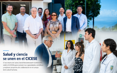 Secretario de Salud visita CICESE; exploran proyectos de biotecnología marina para la salud