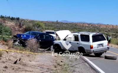 Un deceso y dos heridos tras accidente en Carretera Ensenada-San Felipe