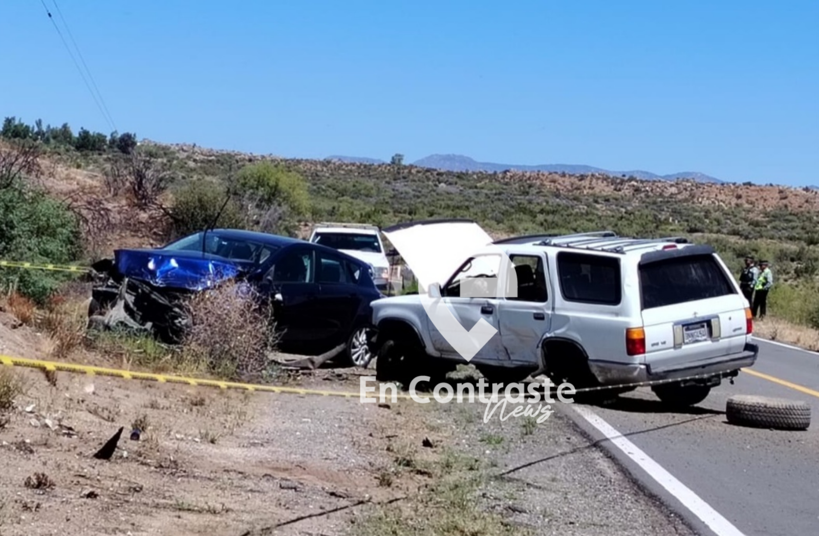Accidente Carretera Ensenada-San Felipe 