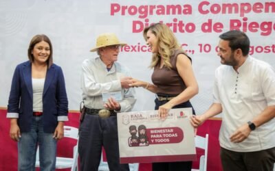Entrega Marina del Pilar apoyos compensatorios a productores del Valle de Mexicali