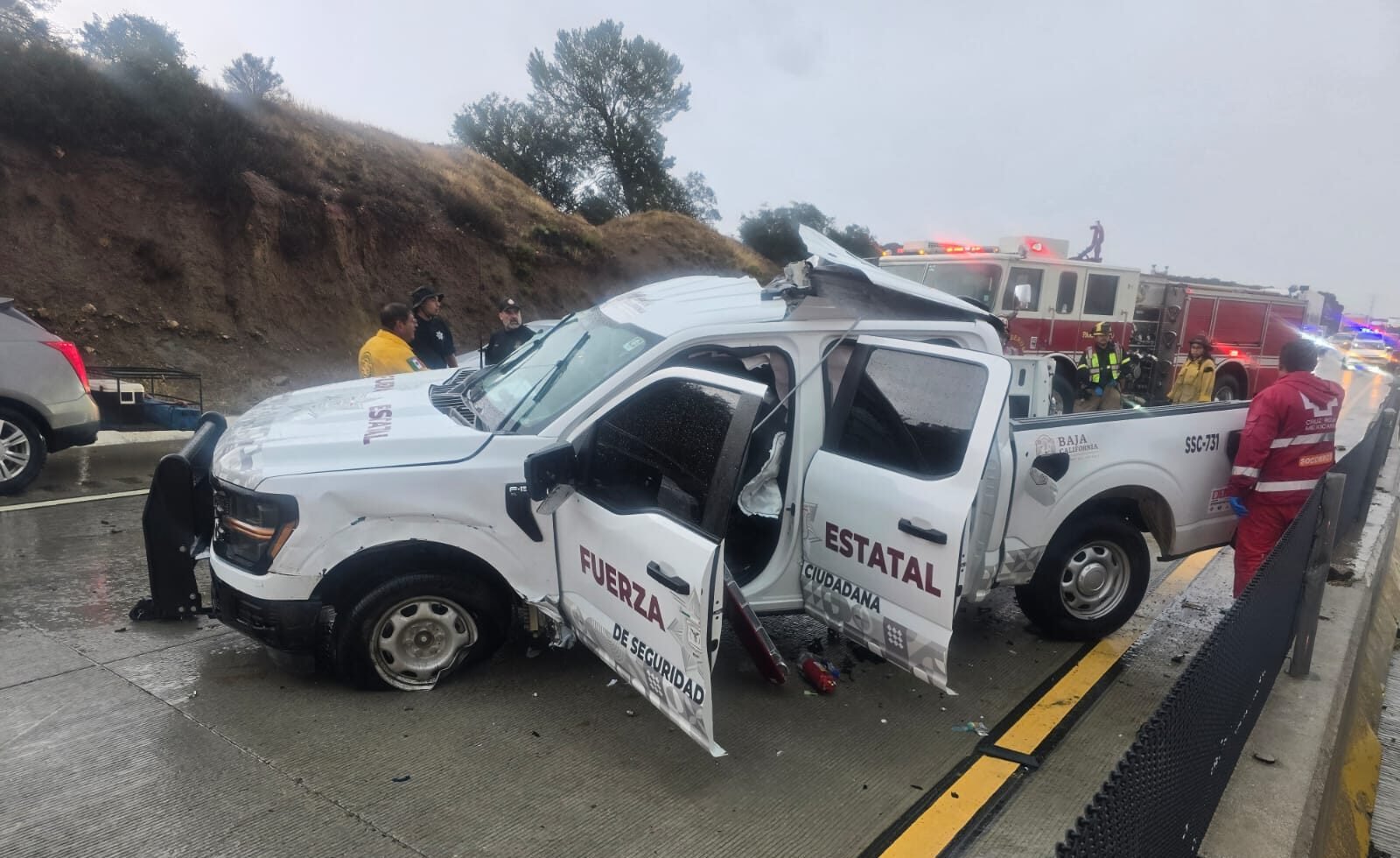 Graves FESC tras accidente con trailer