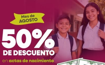Brinda Gobierno de Ensenada 50% de descuento en actas de nacimiento