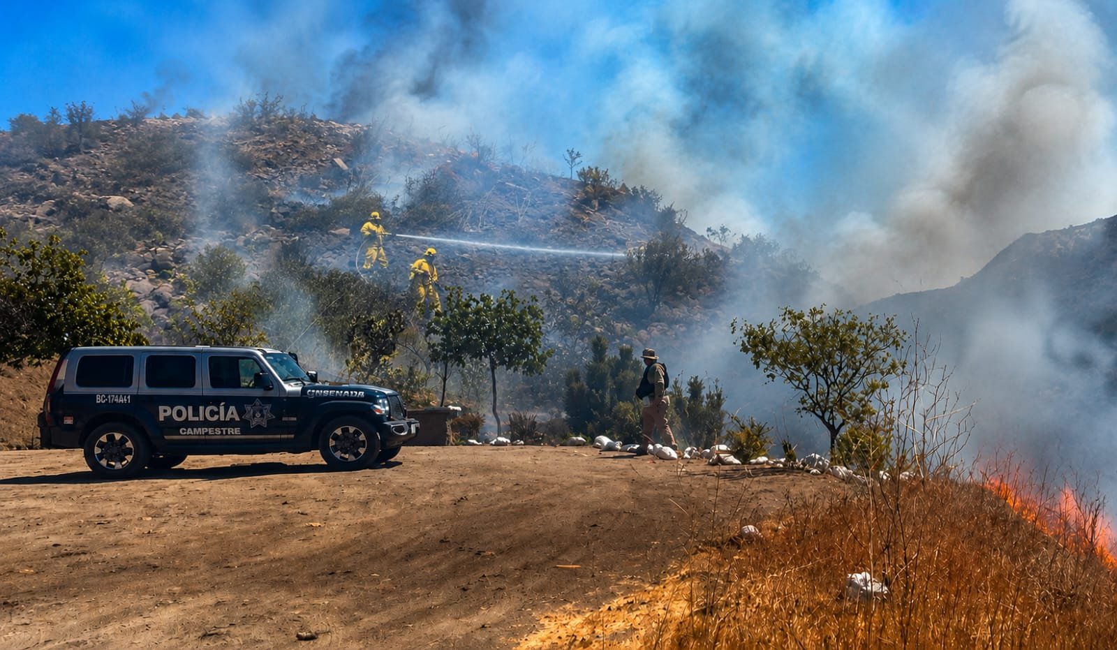 Evitan incendio en Parque Arroyo San Miguel