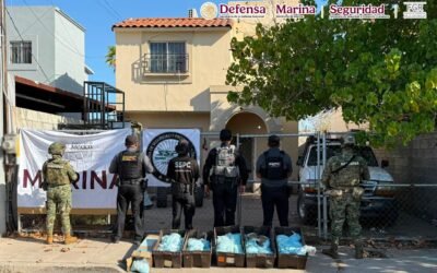 Aseguran autoridades federales más de 100 Kg. de fentanilo y autos, tras cateo en Mexicali