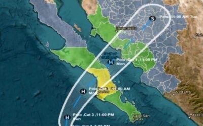 Suspenden clases en comunidades del sur de BC por lluvias de Huracán Polo