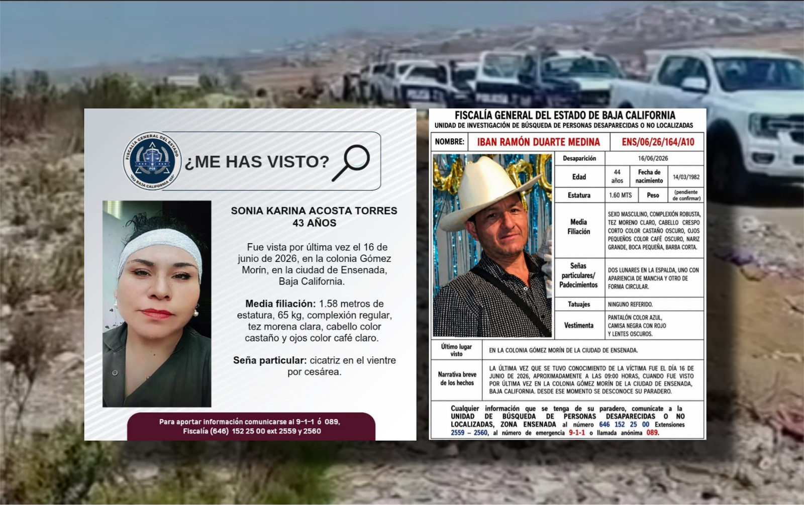 Localizados sin vida