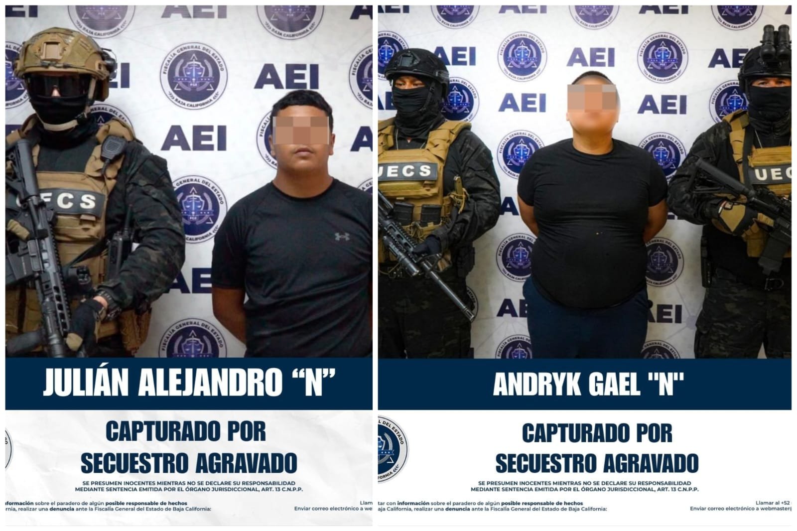 detenidos por secuestro migrantes