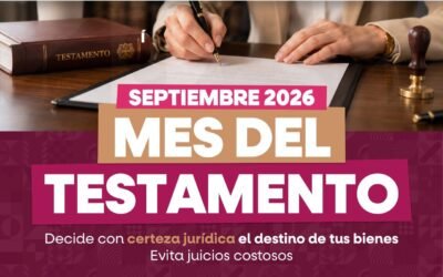 Testamentos costarán mil 500 pesos durante septiembre en Baja California