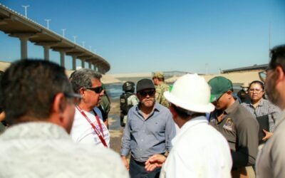 Instruye Gobernadora Marina del Pilar recorrido de inspección por canalización Río Tijuana