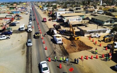 Inició ampliación y modernización del Bulevar Maneadero; Habilitan rutas alternas