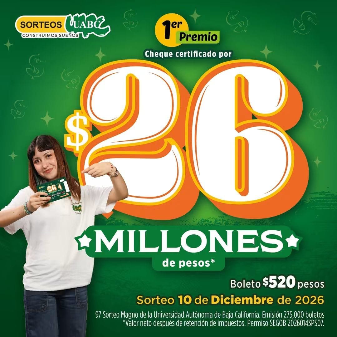 Predial Tijuana Enero Sorteo UABC