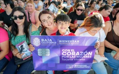 Inicia nueva etapa de entrega de Tarjetas Violeta para jefas de familia en BC
